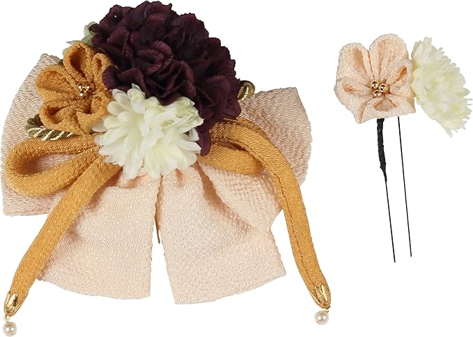Amazon 髪飾り シャルマンフルール やまとひめ コサージュ 花 ヘアアクセ ブライダル 打掛 列席者 振袖 結婚式 着物 和装 和服 和 和装小物 通販