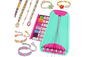 Rdfmy Friendship Bracelet Making Kit for Girls, Arts and Crafts Bracelets String Maker Kit for Kids Ages 8-12 Christmas Birthday Gifts Green