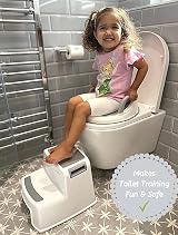 Babycurls Toddler Potty Training Seat with Handles & Non-Slip Double Step Stool view 3