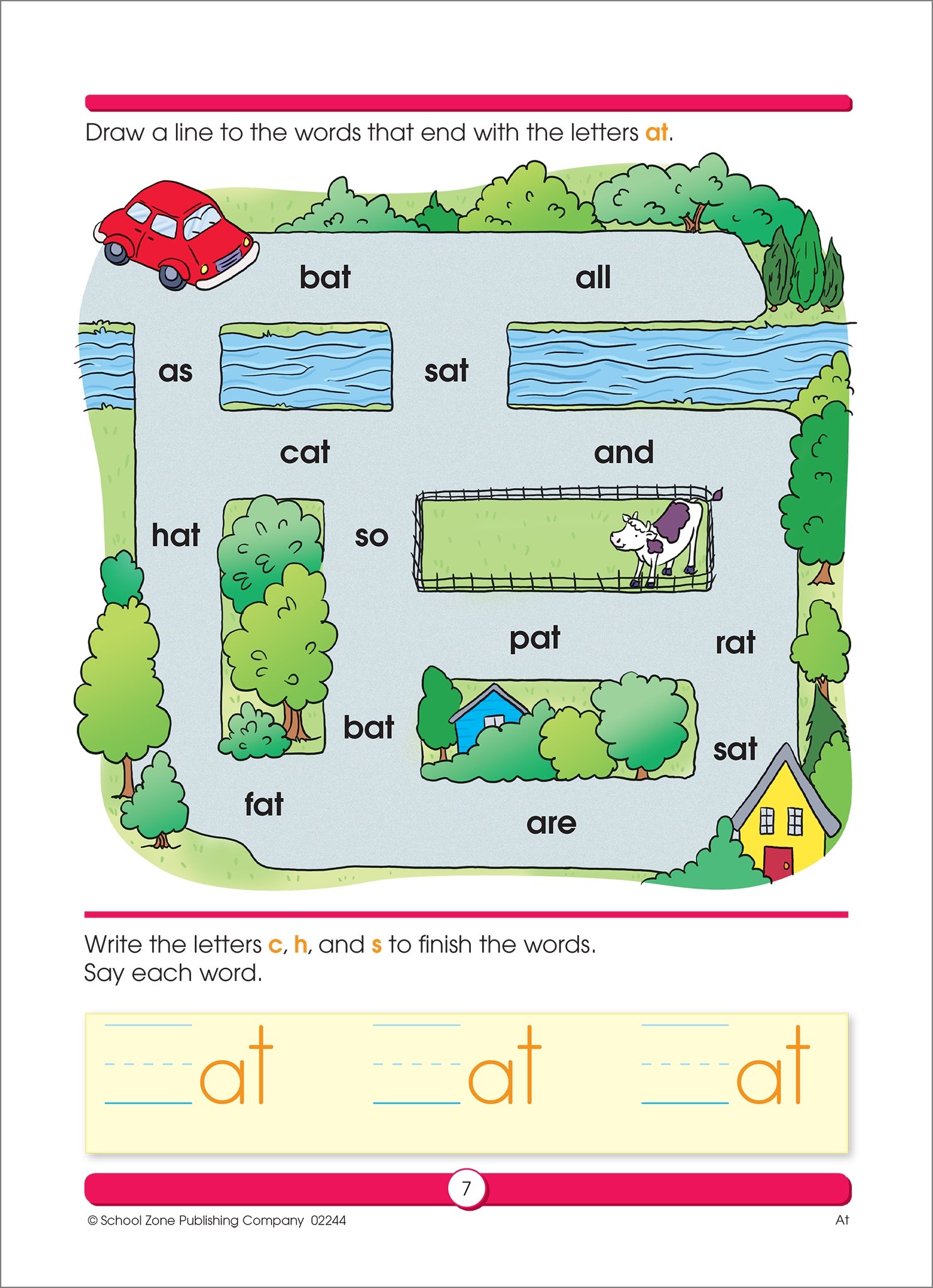 Amazon Com School Zone Sight Word Fun Workbook 64 Pages Ages 6 To 7 1st Grade Word Recognition Spelling Letter Sounds Context Clues Categorizing And More School Zone I Know It
