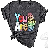 Teeglow Teacher Shirts for Women Tops Teacher Tshirts Shirts for Women, You are Teacher Graphic Tees for Women