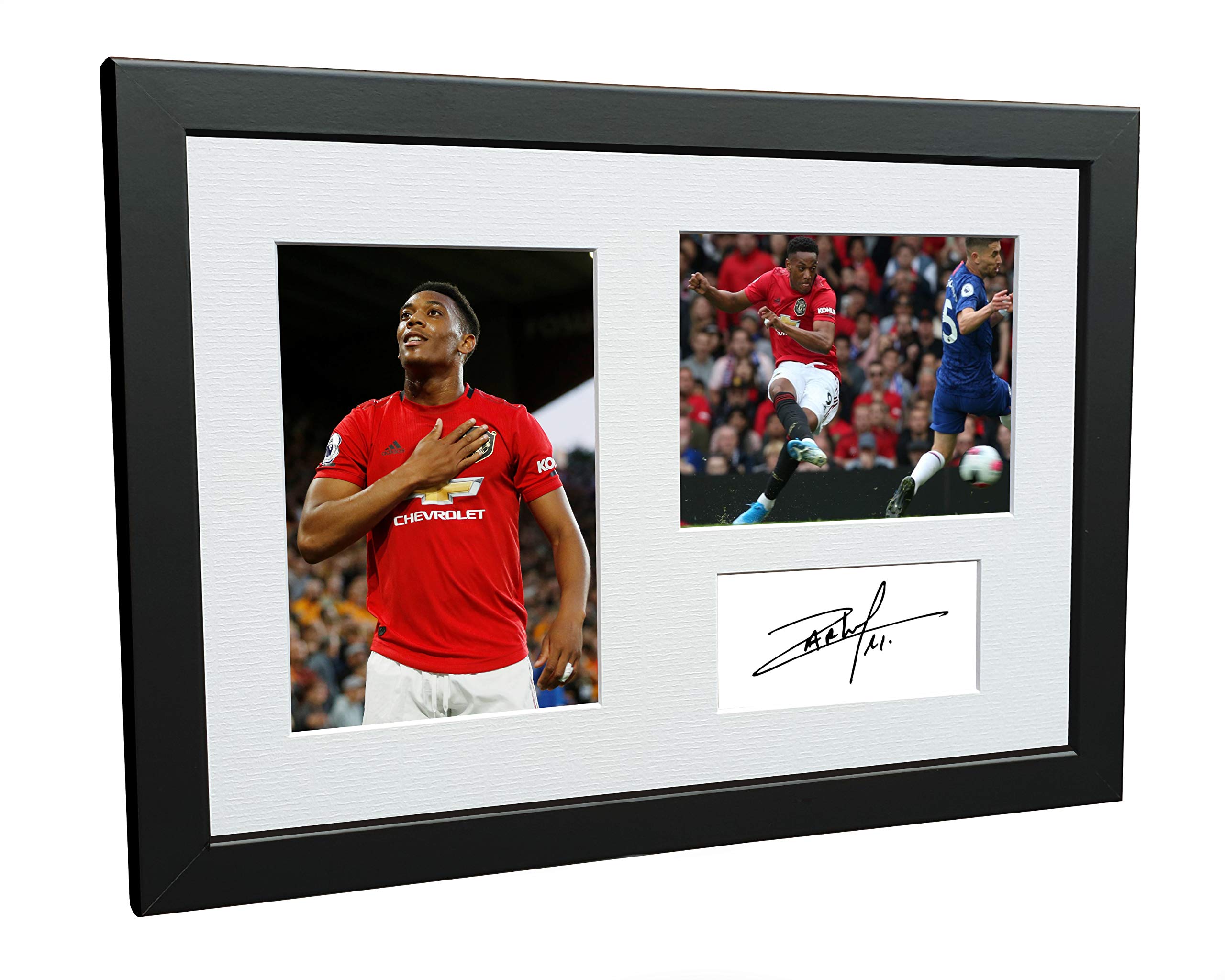 12x8 A4 Signed Anthony Martial Manchester United Autographed Photo Photograph Picture Frame Football Soccer Poster Gift