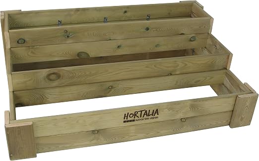 Hortalia Box Stairs - Huerto Urbano Cajón de Cultivo, 120 x 40 x ...