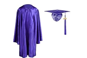 FtyFty Shiny Kindergarten Graduation Cap and Gown Set