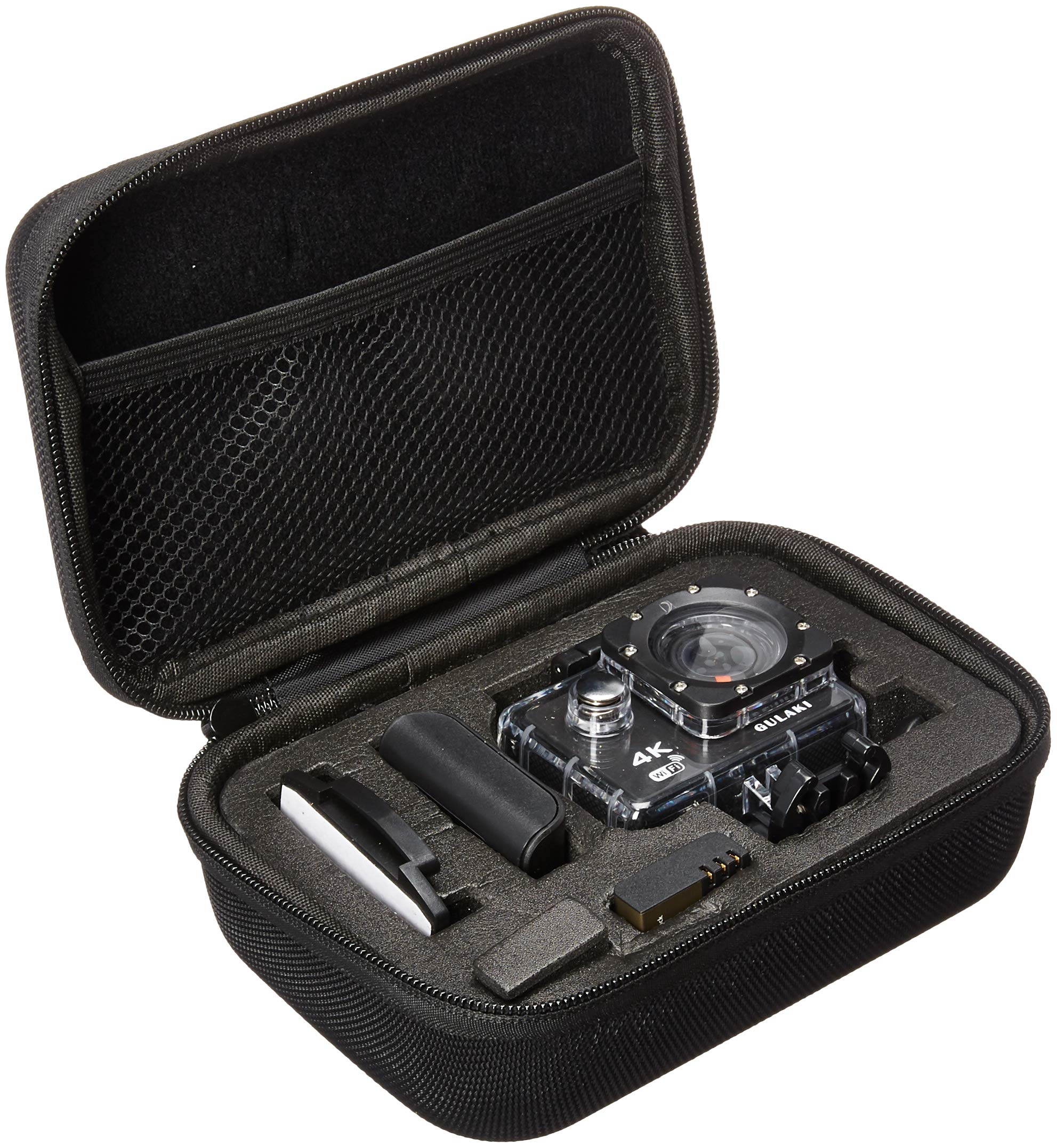 4K WiFi Sport Action Camera, GULAKI Ultra HD Waterproof DV Camcorder 16MP 170 Degree Wide Angle with 2 1050mah Rechargeable Batteries