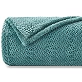 NEWCOSPLAY Super Soft Throw Blanket Light Teal