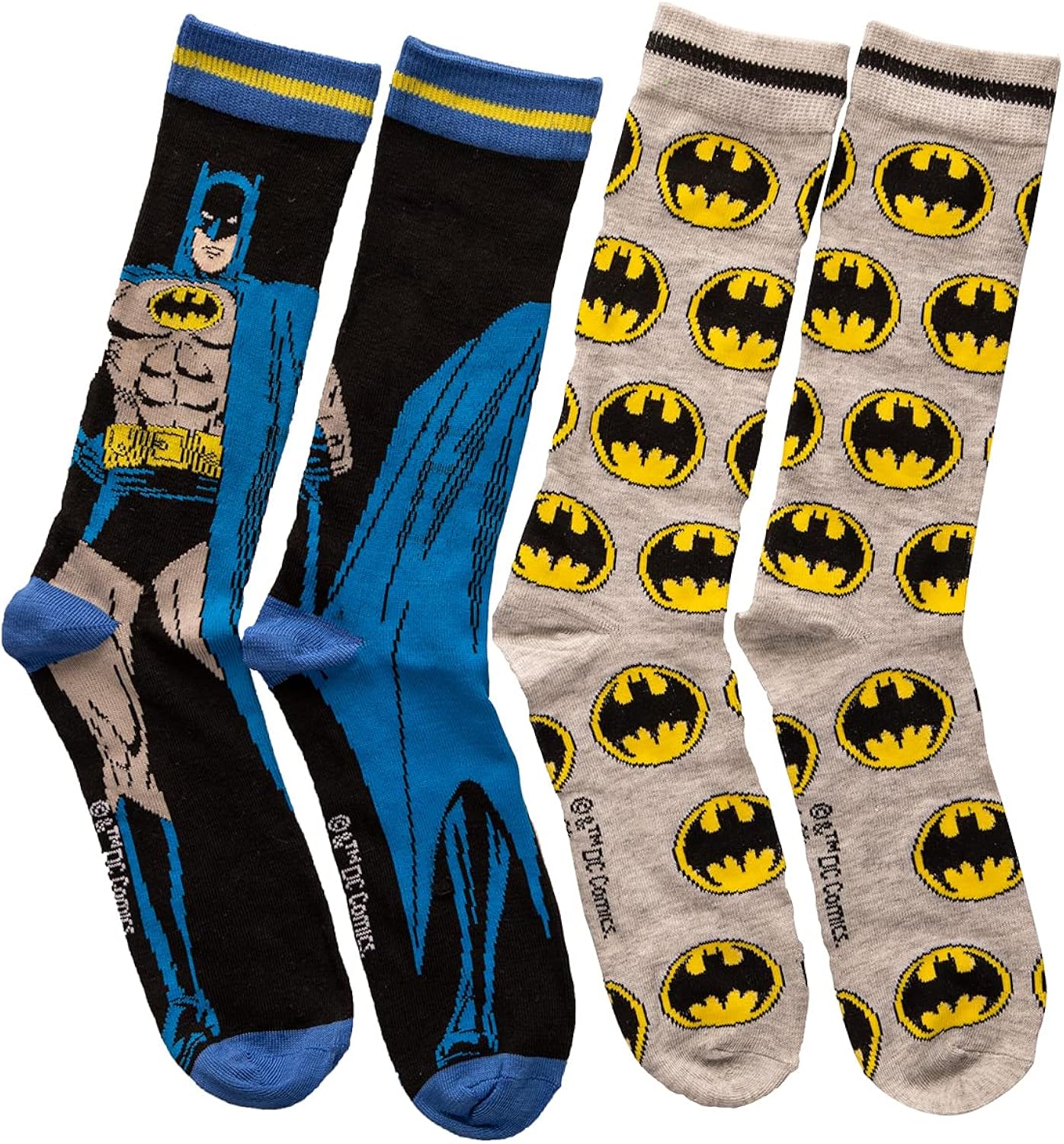 DC Comics Batman Men's 2Pack Crew Socks Amazon.co.uk Clothing