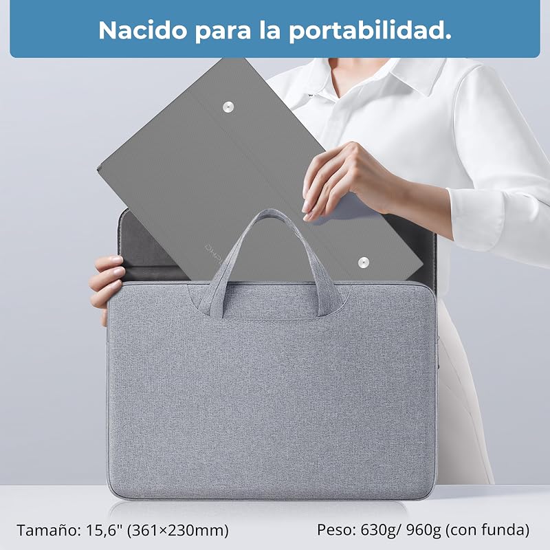 Monitor portátil 15,6 pulgadas Pantalla FHD 1080P IPS Altavoz incorporados Interfaz USB-C/HDMI Pantalla portátil para portátil, PC, Mac, móvil y consolas juegos funda protectora incluida
