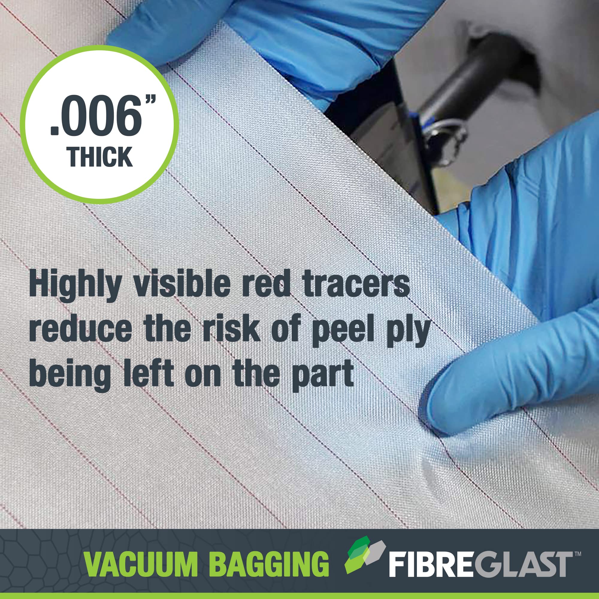 Fibre Glast Econostitch Peel Ply, 3 Yards – for Easy, Uniform, Strong Surfaces in Hand Layups of Air, Auto & Boat Repairs, Builds, Castings & Parts – Epoxy, Resin & Gel Coat Compatible – Made in USA