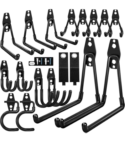 Pack De 10 Ganchos De Acero Pesado Recubiertos, Ideales Para Garaje Y Organización