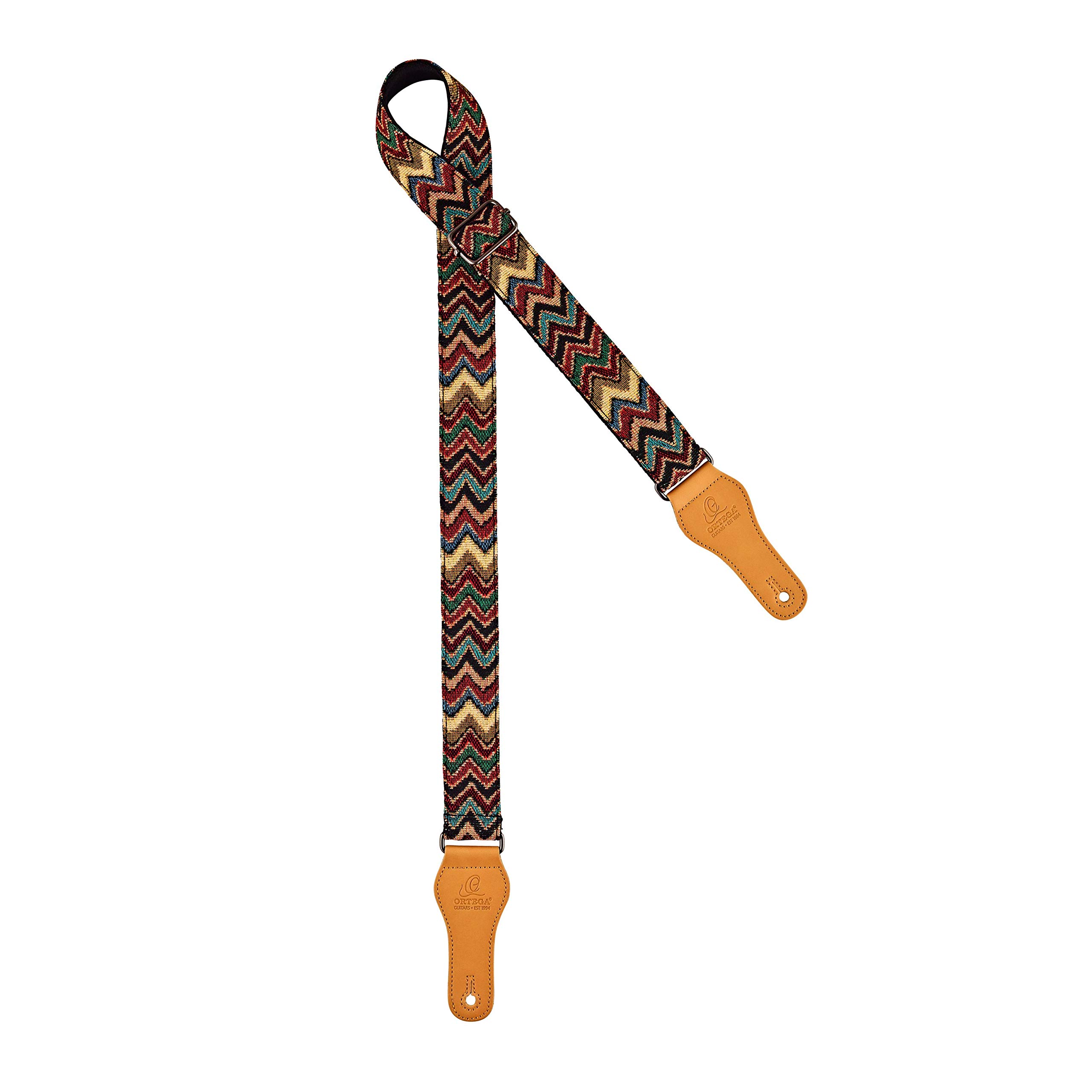 Ortega Guitars Adjustable Ukulele Strap – World Series – Cotton, Machu Picchu (OCS-460U) — image 1