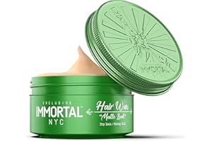 Immortal NYC Matte Look Hair Wax, 1, Provides strong hold, matte finish, natural look, extra volume, all-day control, and washes out easily.
