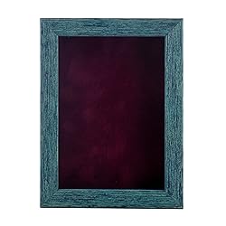 5x7 Inch Shadow Box Frame Blue Wood | with a