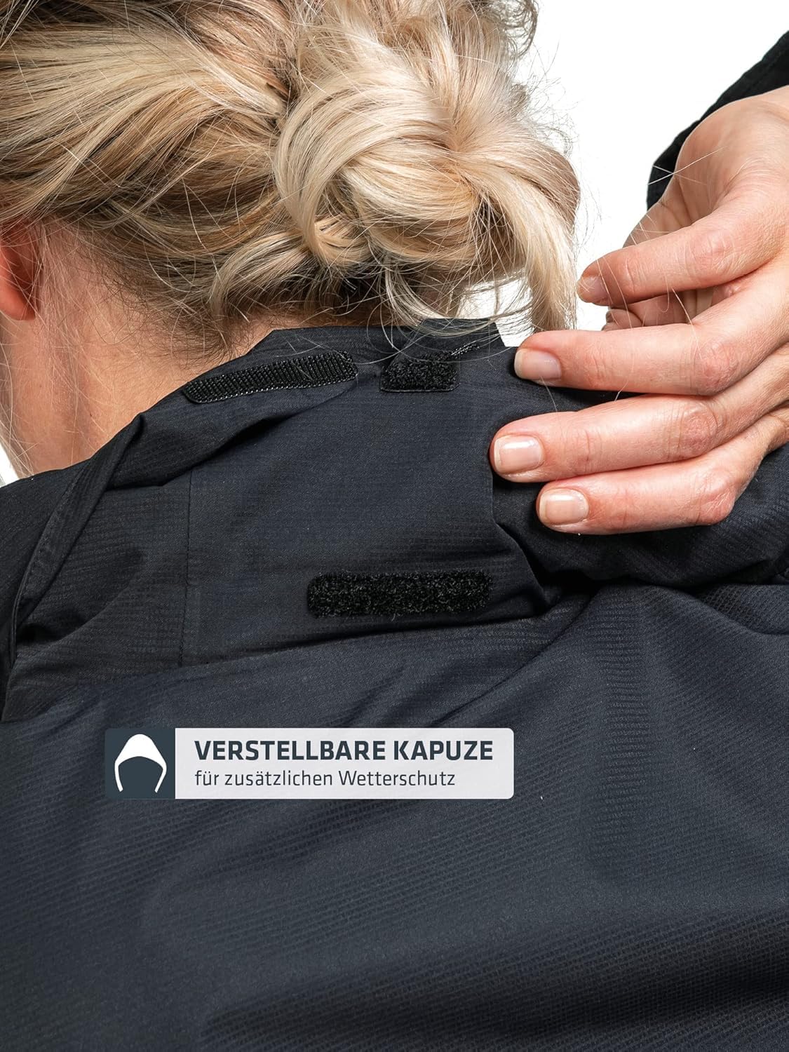 Schöffel Damen Jacket Gmund L, wind- und wasserdichte Regenjacke, atmungsaktive Outdoor Jacke, Wanderjacke mit verstaubarer Kapuze, black, 38 6