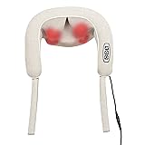 Amazon Basics Shiatsu Neck and Shoulder Massager with Infrared Heat and Deep Kneading Rotation for Use at Home or On the Go -
