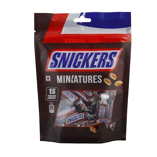 Snickers Chocolate Miniatures - Peanut Filled, 150g Pouch