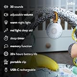 LUMI Zello Portable Pro White Noise Machine 30 Sounds Night Light Rechargeable view 2