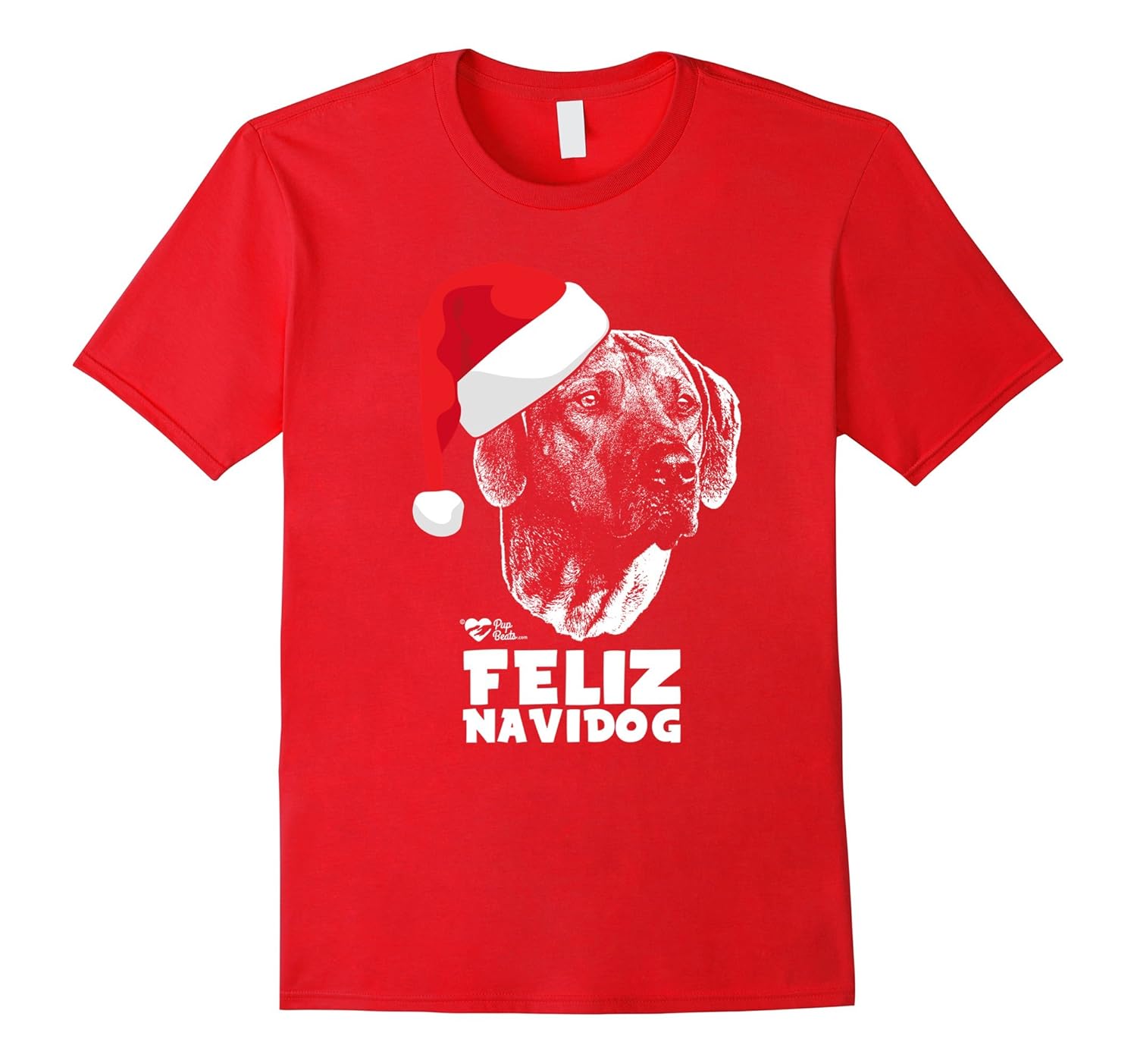 Rhodesian Ridgeback Cute Feliz Navidog Christmas Shirt-ANZ