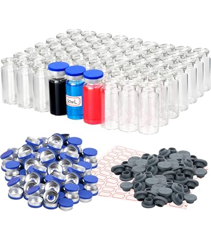 100Pcs Rubber Glass Stopper Self Healing Injection Ports Inoculation - View #10