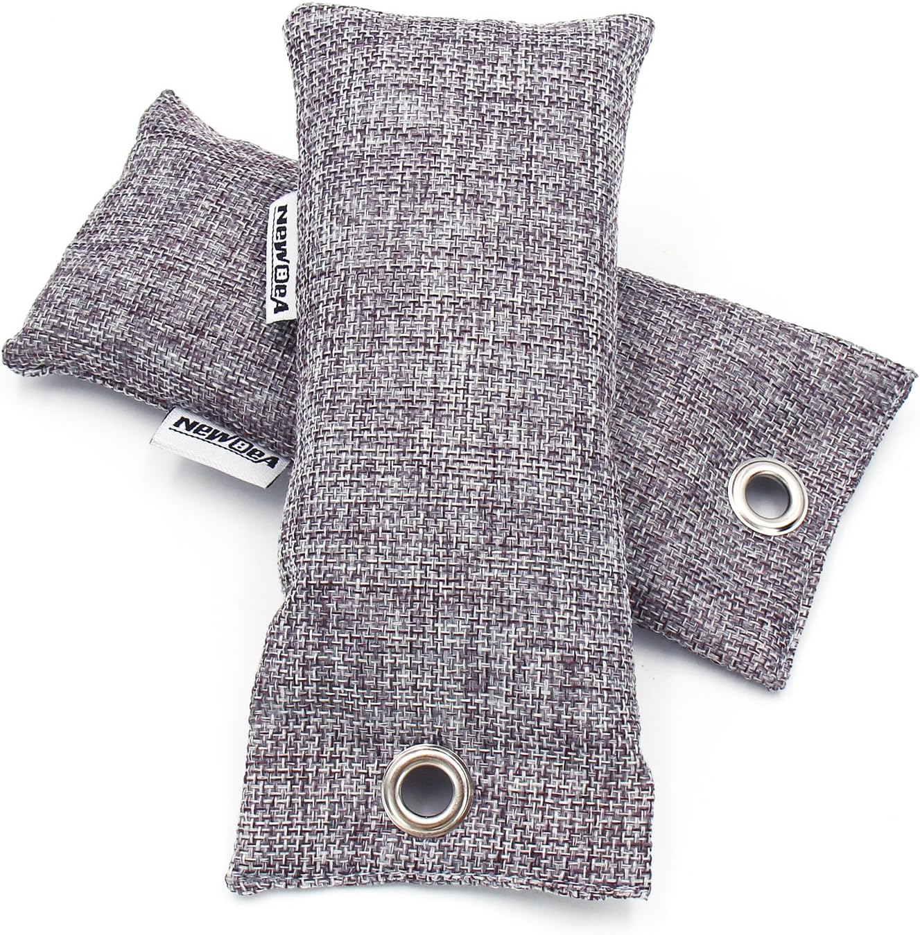 NEWBEA 12 Pack 75g Each Bamboo Charcoal Air Purifying Bag, Shoe Deodorizer, Natural Air Freshener, Odor Eliminator, Activated Charcoal Odor Absorber for Shoes, Home, Closet, Car: Kitchen & Dining