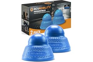 Acumobility Massage Ball Roller 2 Pack - Trigger Point - Massage Balls Massage Roller Ball - Foot Massage Ball - Physical Therapy Ball (Deep Pressure)