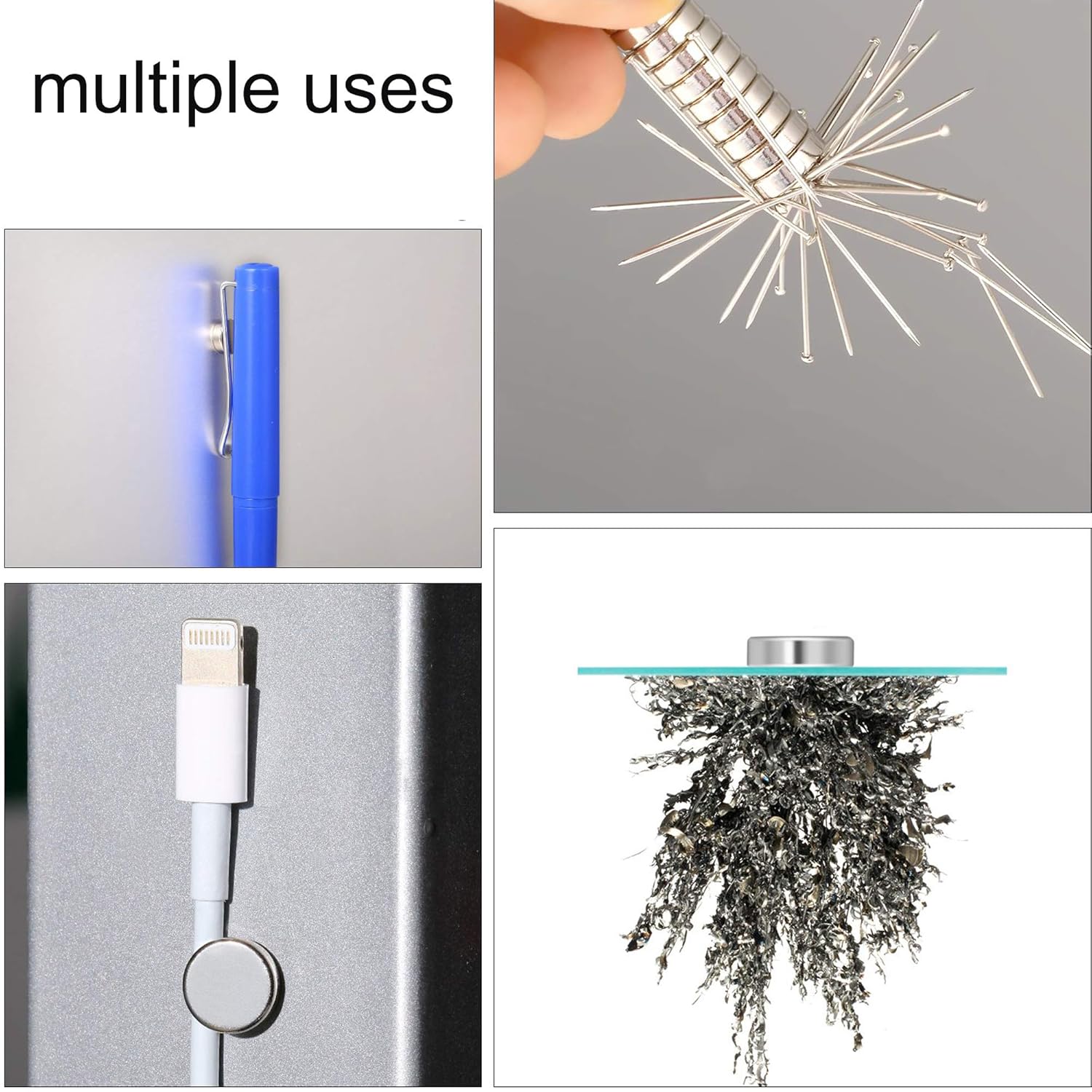 Yizhet 50 piezas Imanes de nevera de cilindro de neodimio N38 8mm ...