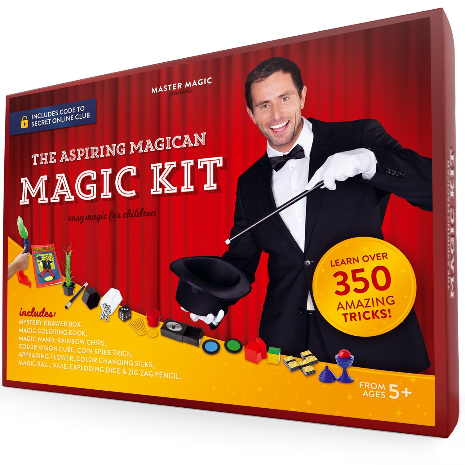 Photo 1 of MasterMagic Magic Kit - Easy Magic Tricks for Children - Learn Over 350 Spectacular Tricks with This Magic Set - Ideal for Beginners and Kids of All Ages!