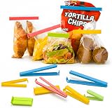 HASSULE 16 Pcs Food Bag Clips 4 Sizes & Colors - Keep Food Fresh view 7
