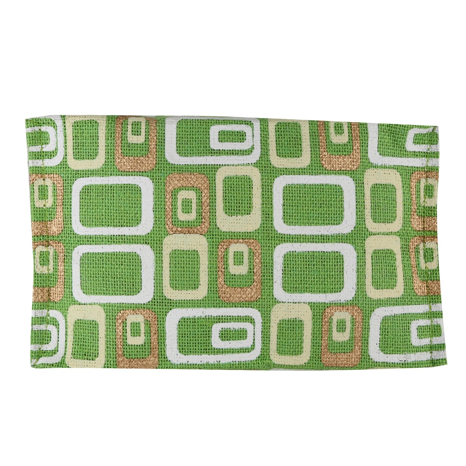 ecotara glaze jute lime green lunch bag