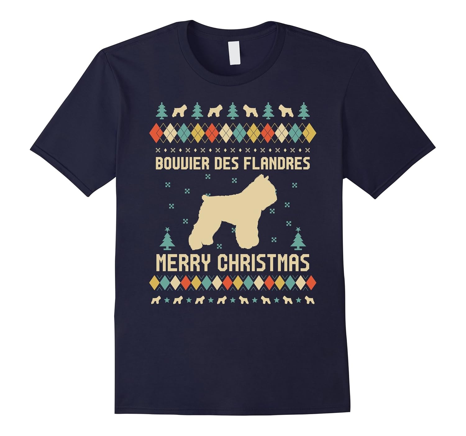 Bouvier Des Flandres T-Shirt, Ugly Christmas Sweater T-shirt-ANZ