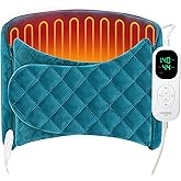 Mewaii Electric Heating Pad for Back Pain Relief, Large 23.6" x 11.8" Moist Heating Pad with 7 Heat Settings, Smart Timer, Ultra-Soft Washable Fabric, Gift Choice for Women & Men