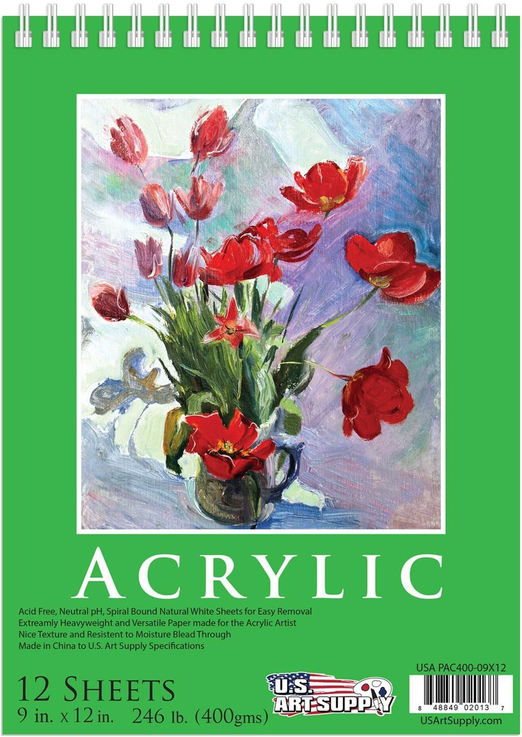 U.S. Art Supply 68-Piece Artist Acrylic Painting Set with, Table Easel, 24-Acrylic, Colored Pencils, Graphite Pencils, Sketch & Painting Pad, Canvas Panels, Brushes & Everything to Get You Started