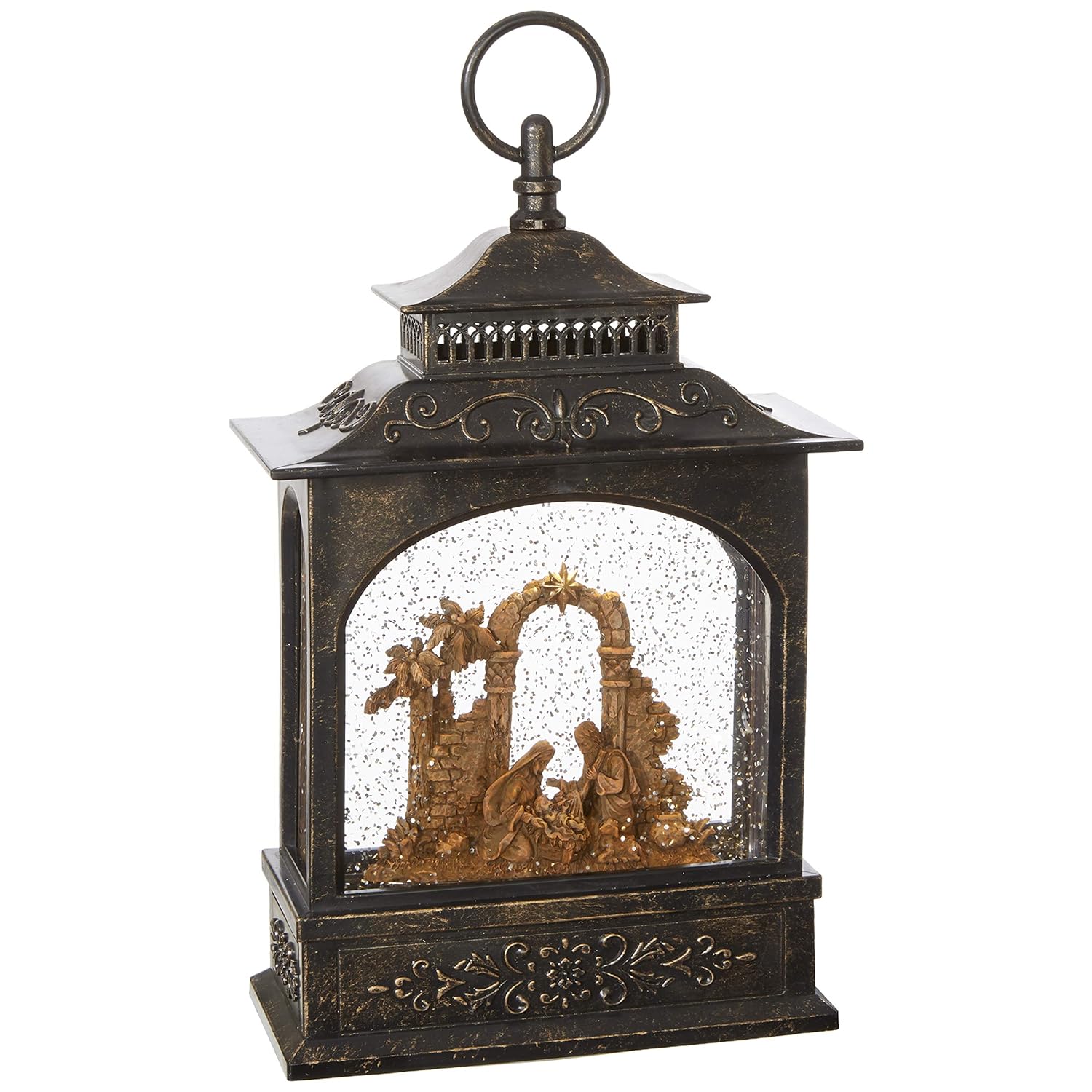 RAZ Imports 11 Christmas Nativity HOLY Family Lighted Water Lantern