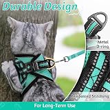 rabbitgoo Cat Harness and Leash Set Escape Proof Adjustable Vest Green Large view 5