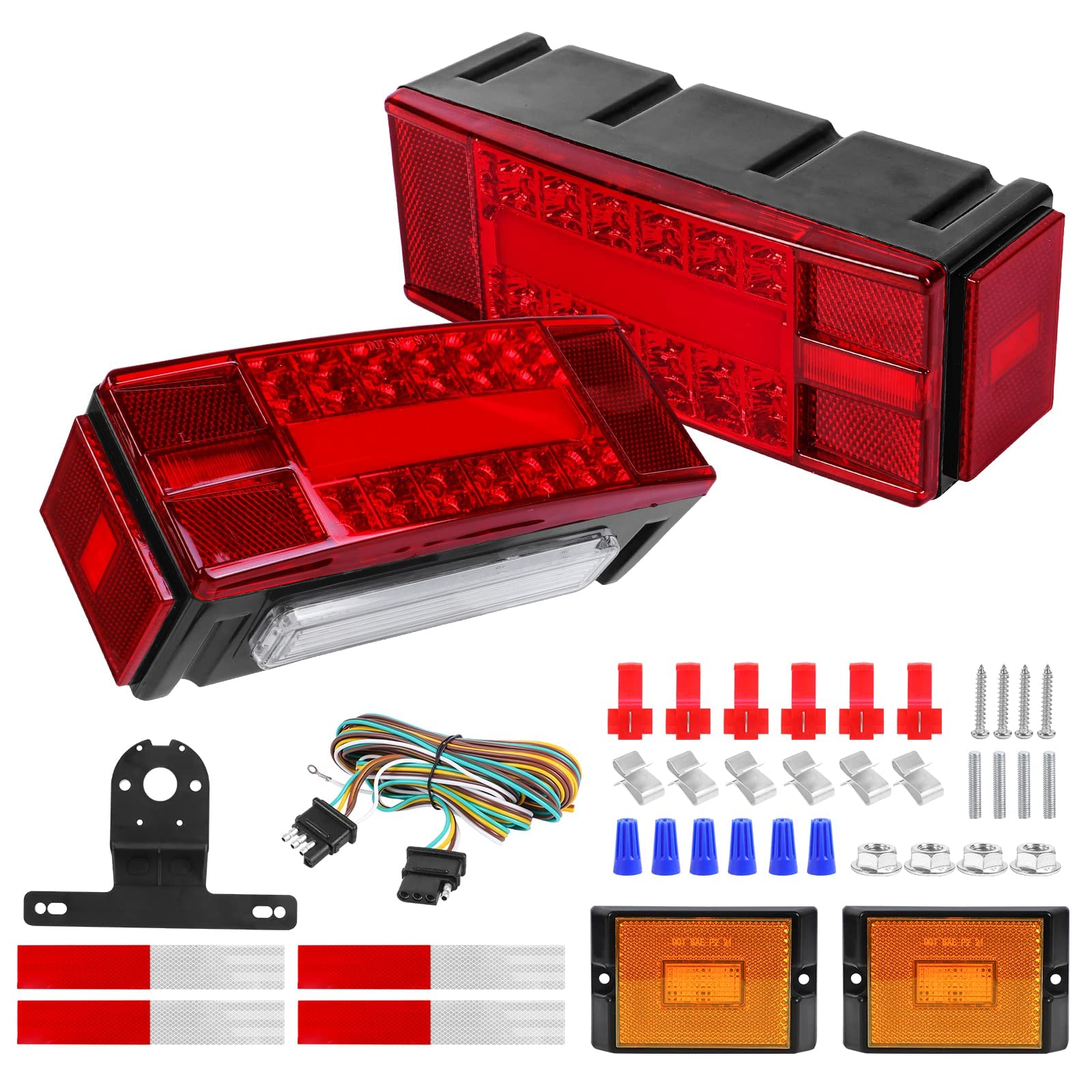 Photo 1 of EXERAUO Boat Trailer Lights Led Submersible Kit, Super Bright Trailer Lights, Stop Turn License Light, DOT Approval fit For 12V Trailer Boat Truck RV Snowmobile
