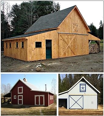 Amazon Com 17 Workshop And Studio Designs Complete Pole Barn