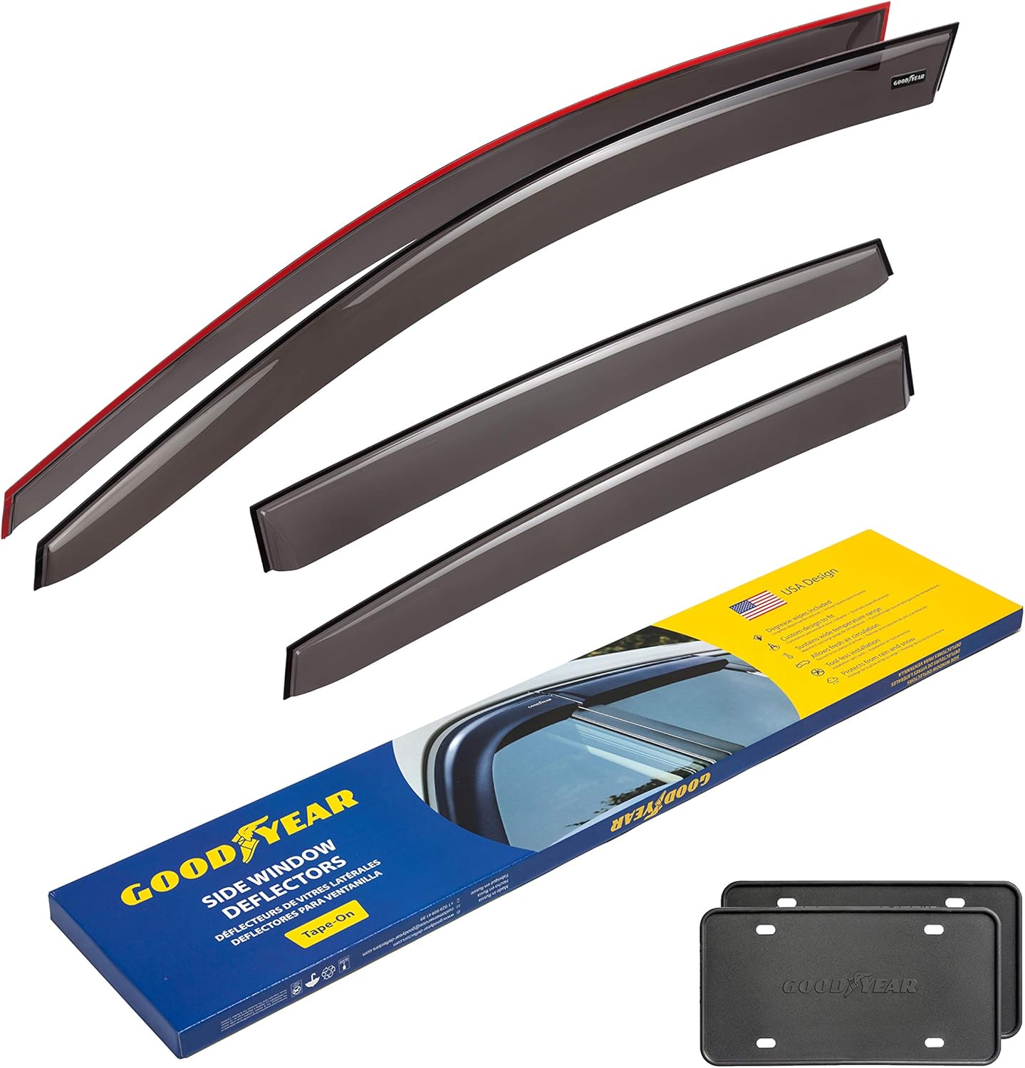 Goodyear Side Window Deflectors for Honda CRV (CRV) 2012