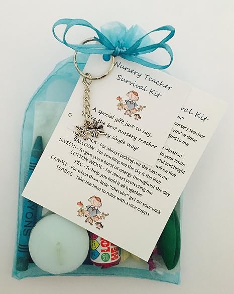 Idee Regalo Natale Maestre Asilo.Kit Di Sopravvivenza Per Maestra D Asilo Fantastica Idea Regalo Per Natale O Fine Dell Anno Scolastico Blue Amazon It Casa E Cucina