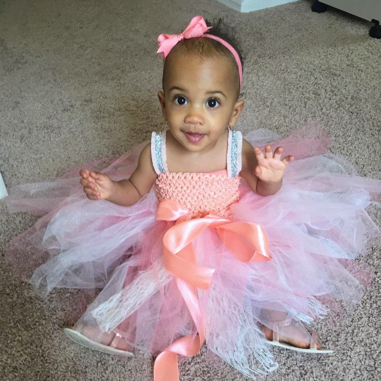 peach tutu dress