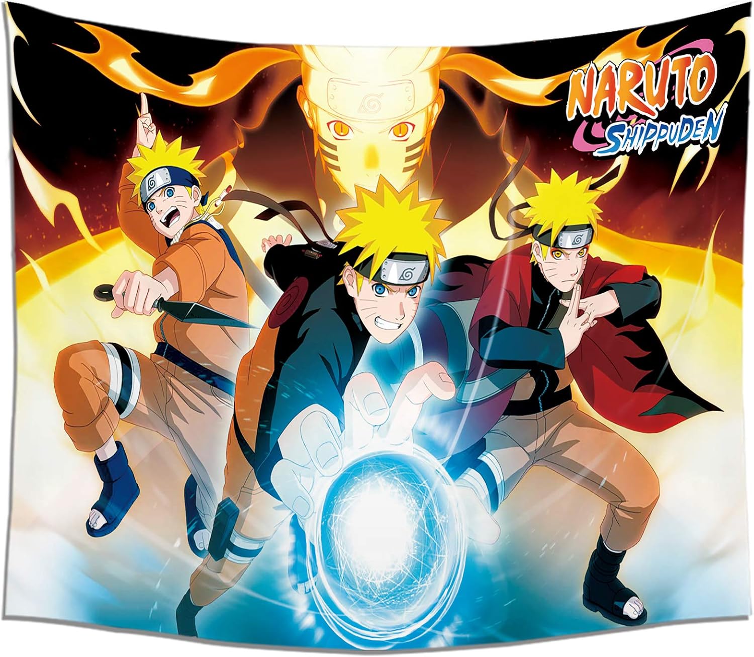 PIEHIK Japanese Anime Naruto Kakashi Tapestry - Wall Hanging Home Decoration Blanket for Living Room Bedroom 50x60in