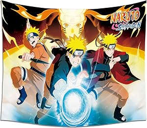 PIEHIK Japanese Anime Naruto Kakashi Tapestry - Wall Hanging Home Decoration Blanket for Living Room Bedroom 50x60in