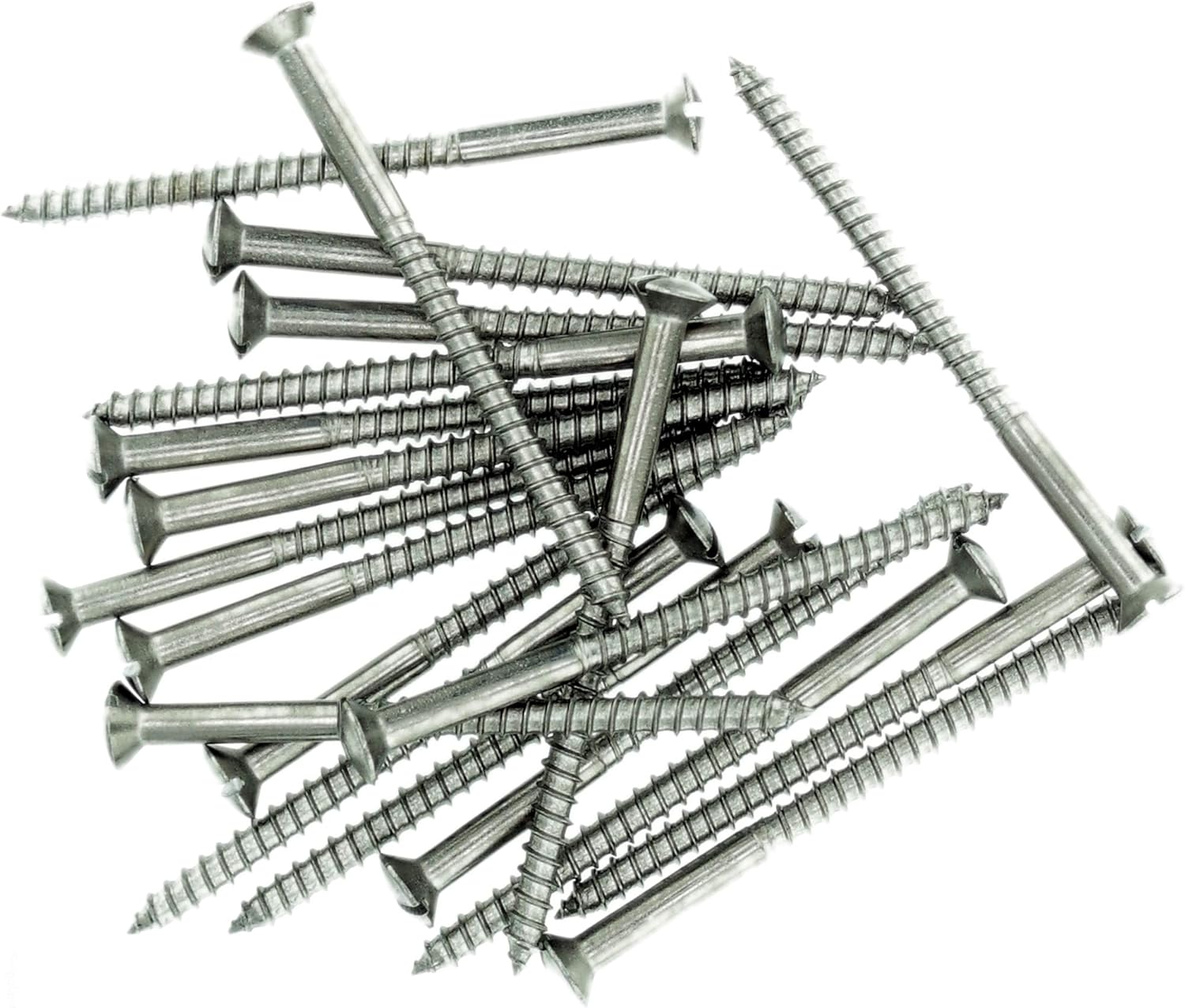 No.10 x 1.98 (5.0mm x 50mm) Slot Raised Countersunk Wood Screw - Stainless Steel (A2) (Pack of 20), 5.0x50 - A2 (20) - Image 4