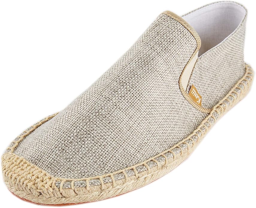 Kentti Men's Casual Canvas Slip on Flat Espadrilles Shoes