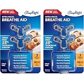 SleepRight Intra-Nasal Breathe Aids Breathing Aids for Sleep Nasal Dilator - 2 Pack (4 Pieces)