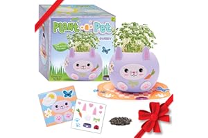 Creativity for Kids Plant-A-Pet: Bunny - Miniature Kit for Kids, Arts and Crafts for Kids, Small Gifts for Birthdays, Holiday Stocking Stuffers, and Easter Baskets (Ages 6+)