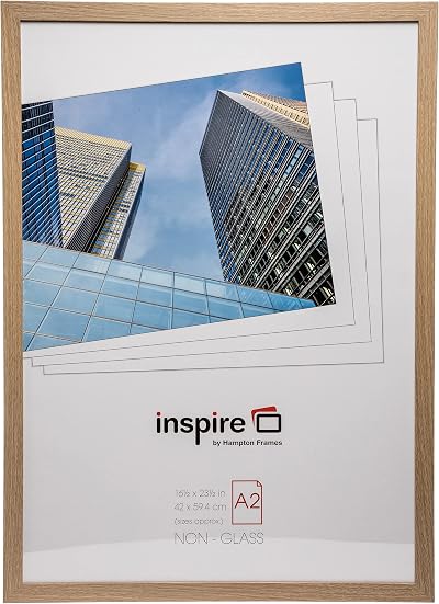 Hampton Frames SORBONE A2 Picture Frame Oak Effect 42x59cm