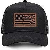 IORTY RTTY Mens Fishing Gifts American Flag Hat Mens Fathers Day Christmas Birthday Gifts Trucker Fishing Hat for Dad