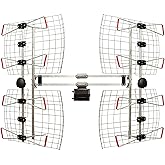Antennas Direct 8-Element Bowtie UHF Outdoor HDTV Antenna, Multi-Directional, 70+ Mile Range, 4K 8K UHD NEXTGEN TV – w/All-We