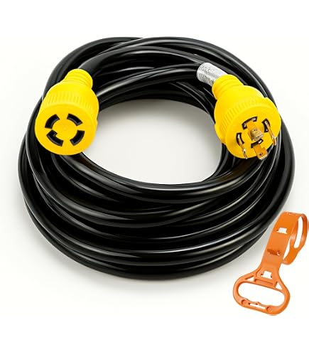 Miduoudo-NEMA 14-50P To L14-30R Generator Transfer Switch Adapter Cord Ul Listed 240v 120v House 50 Amp Male 30 Female Twist Lock 4 Prong Plug Adapter 5