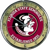 WinCraft NCAA Unisex-Adult Chrome Clock